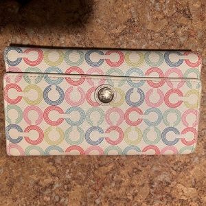 Coach Wallet spring time colors